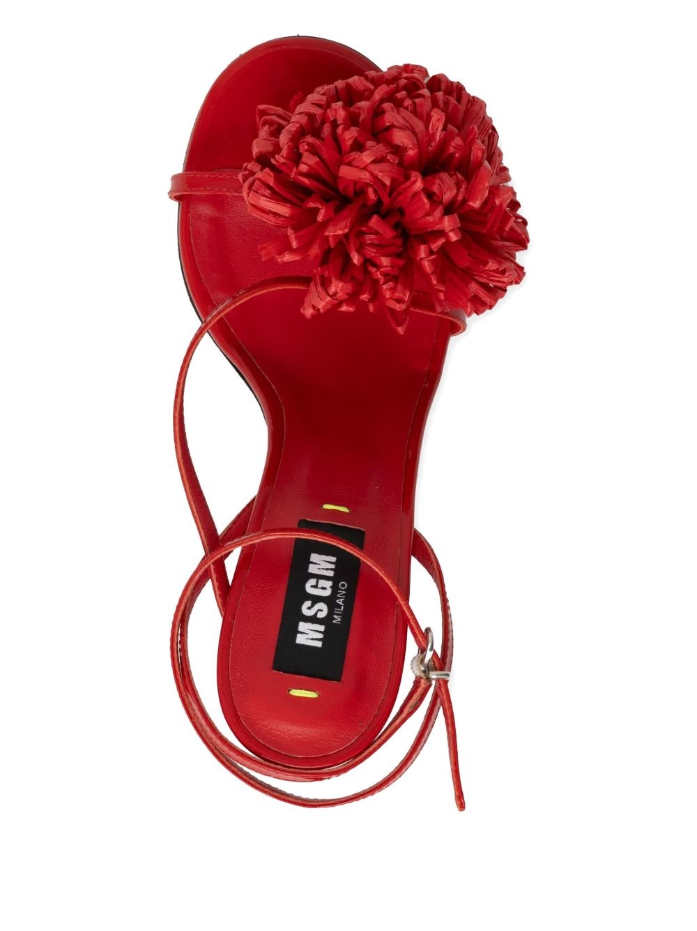 85mm floral-applique sandals - 4