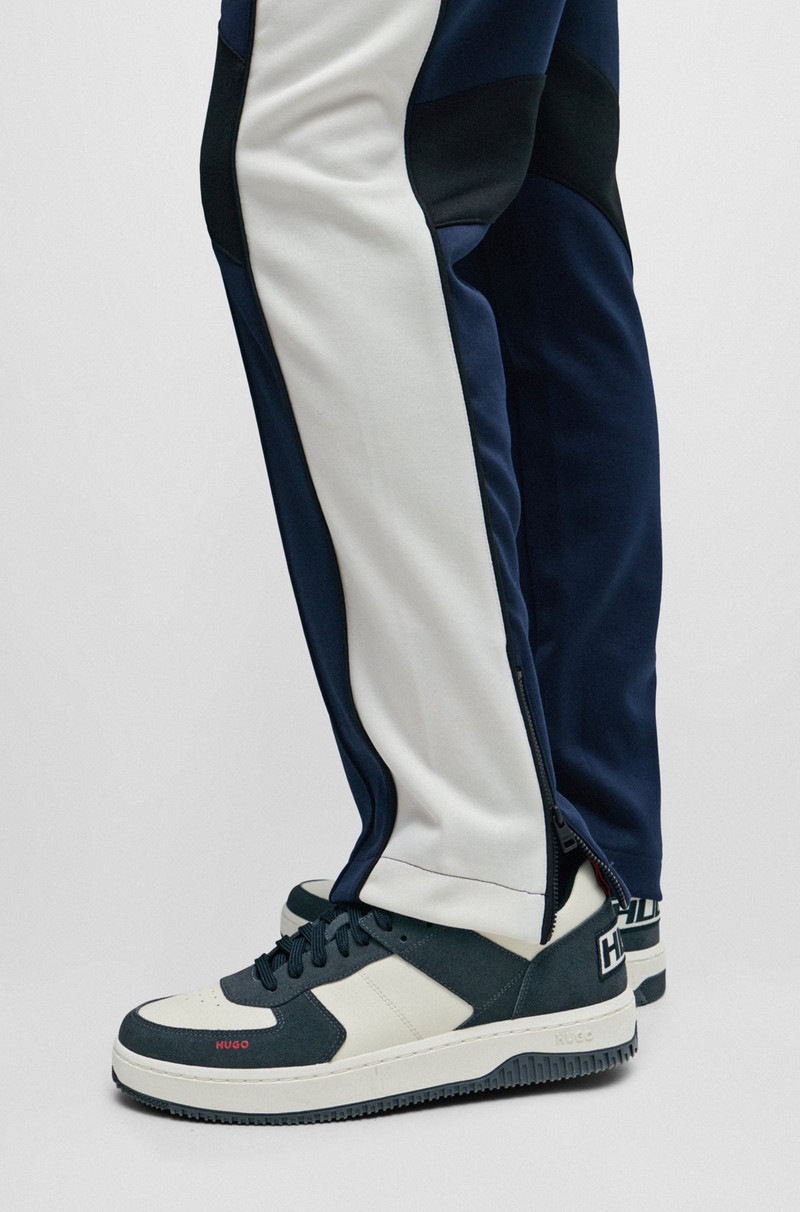 RELAXED-FIT TRACKSUIT BOTTOMS WITH COLOR-BLOCKING 3