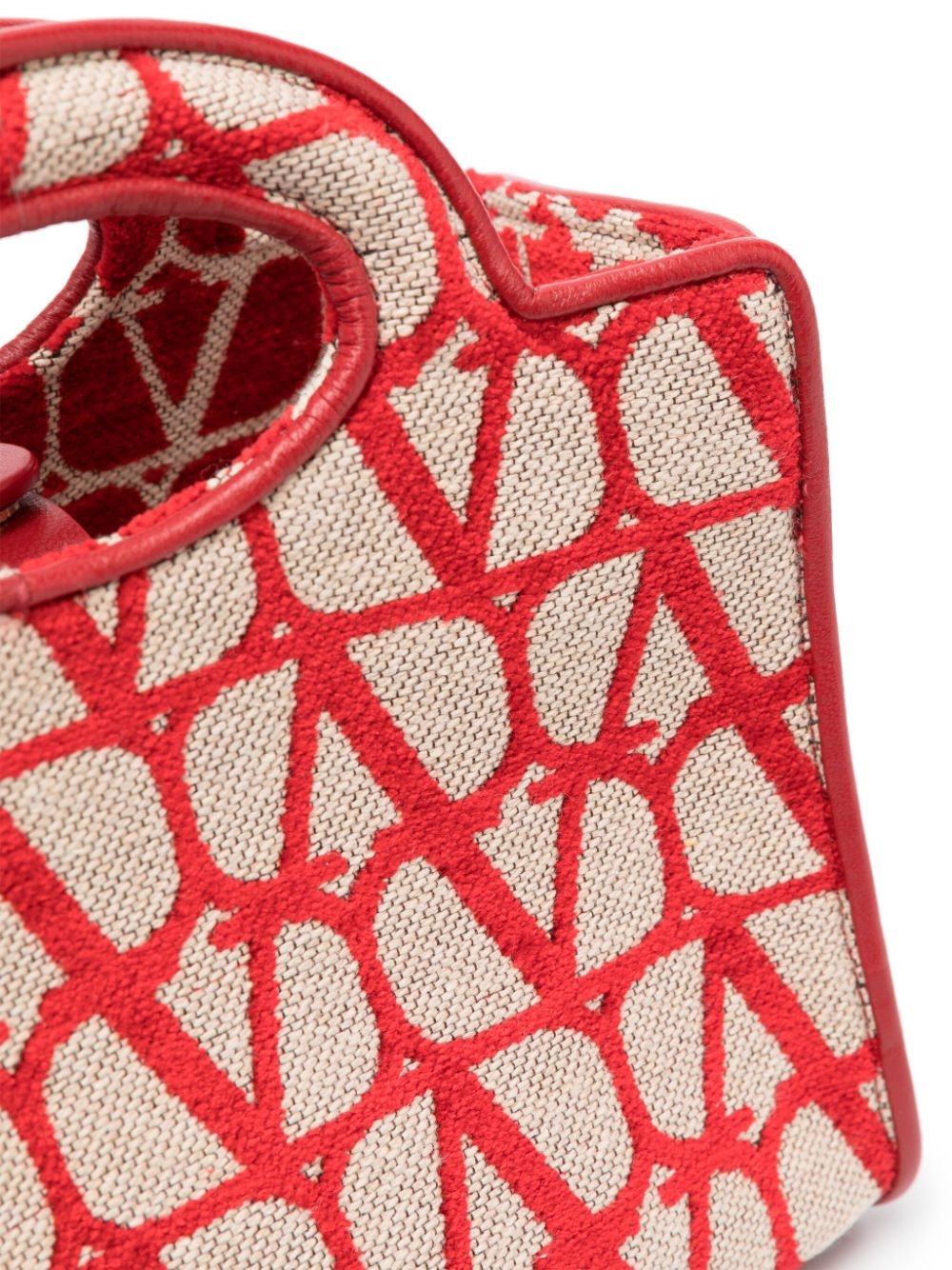 mini Le Troisième jacquard tote bag - 4
