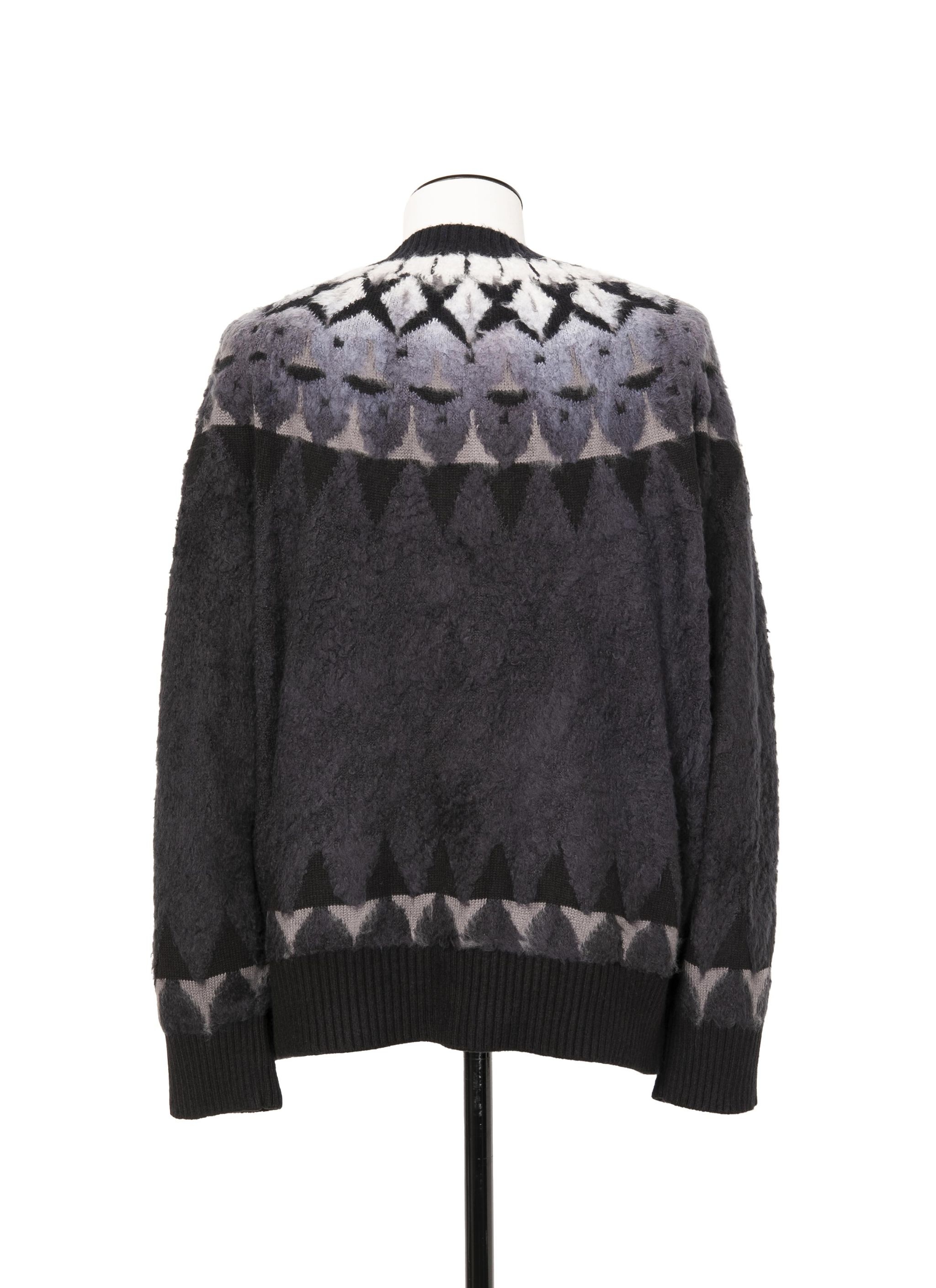 Jacquard Knit Cardigan - 4