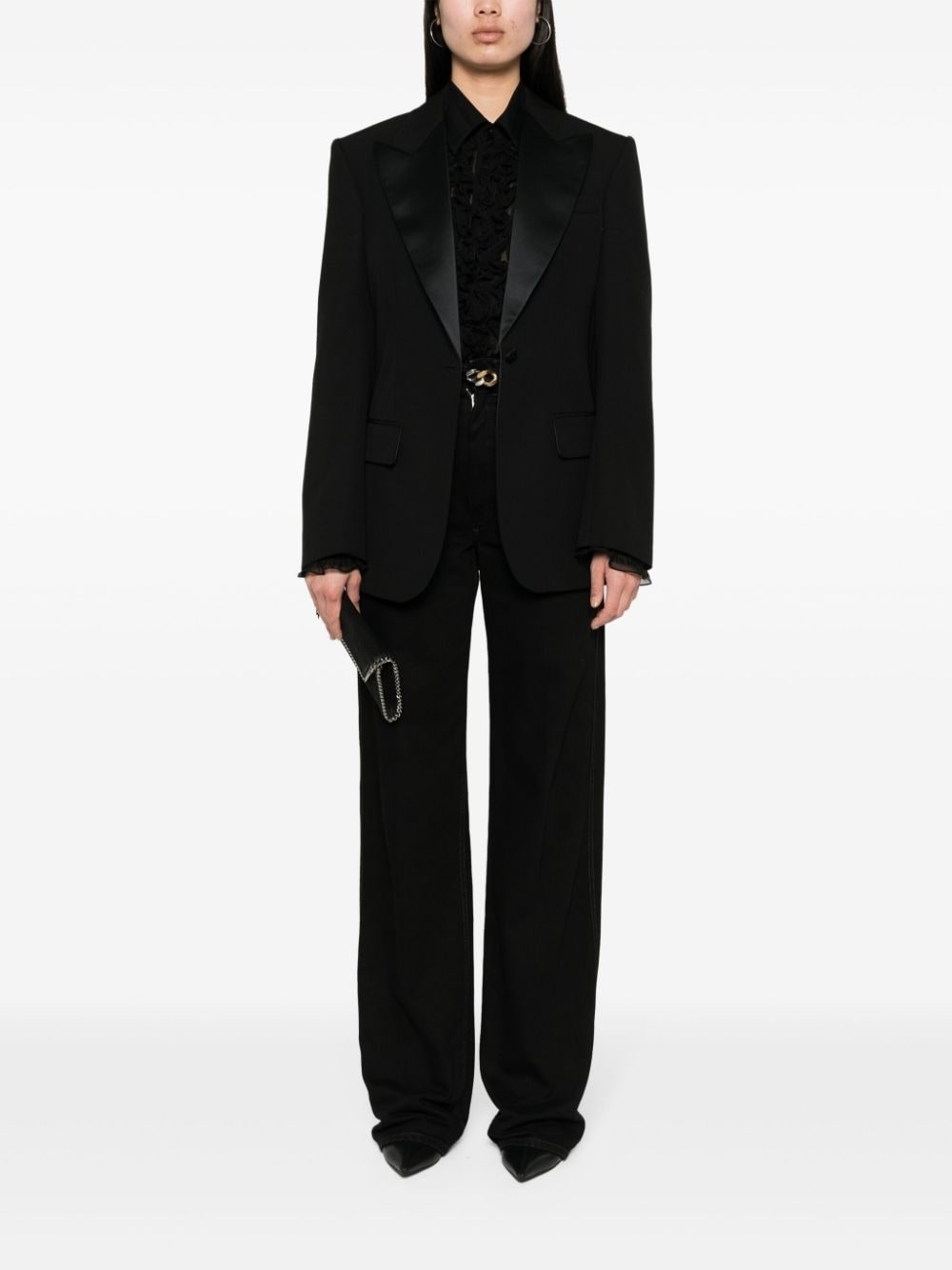 wool single-breasted blazer - 2