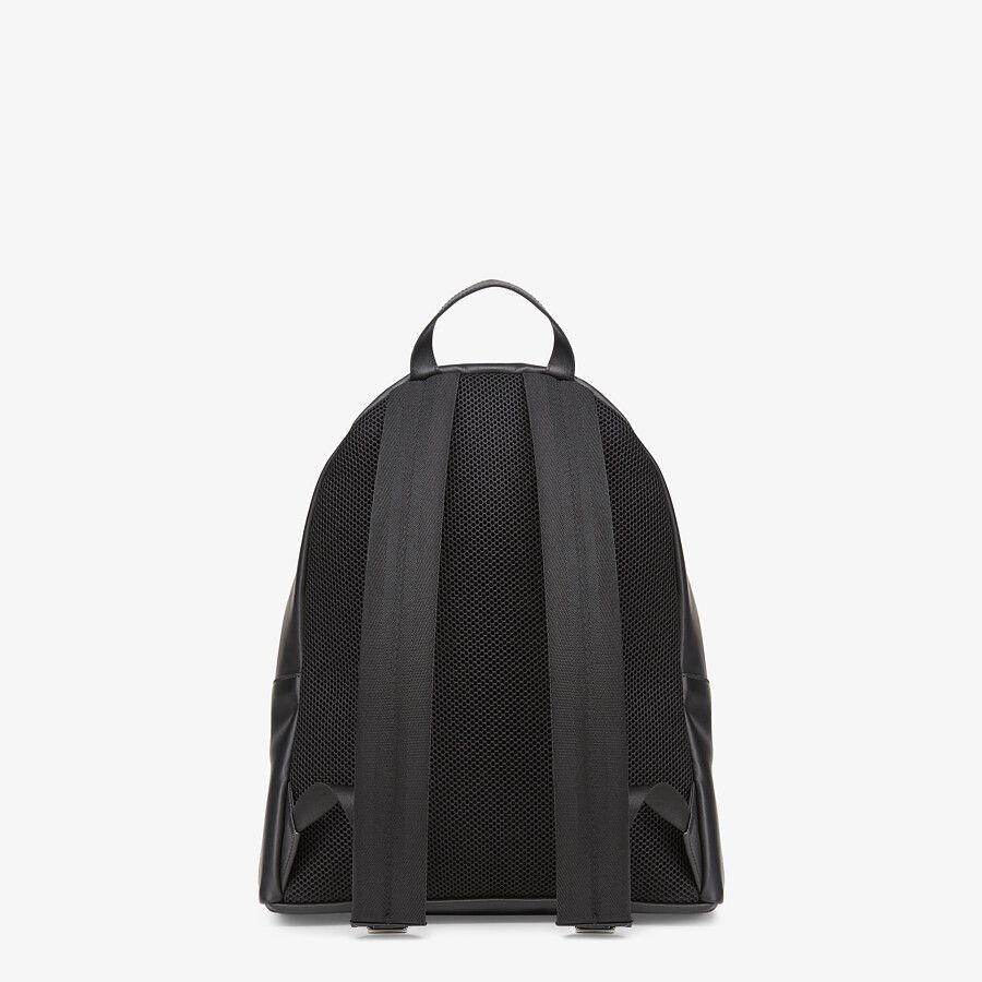 Black leather backpack - 3