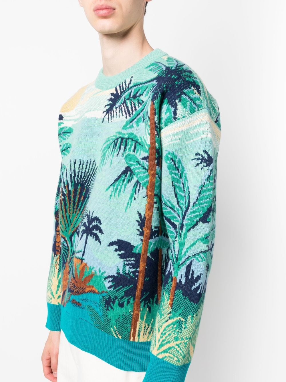 palm tree-print jumper - 5
