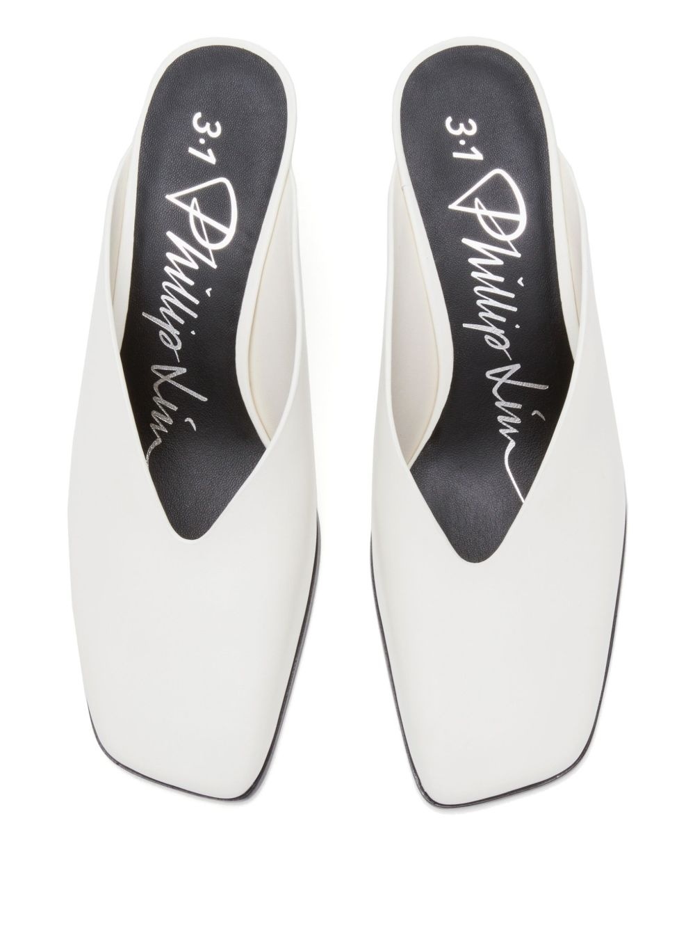 68mm square-toe mules - 4