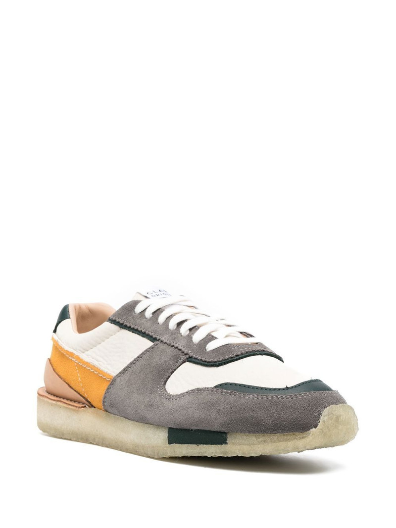 Clarks Originals panelled suede sneakers outlook