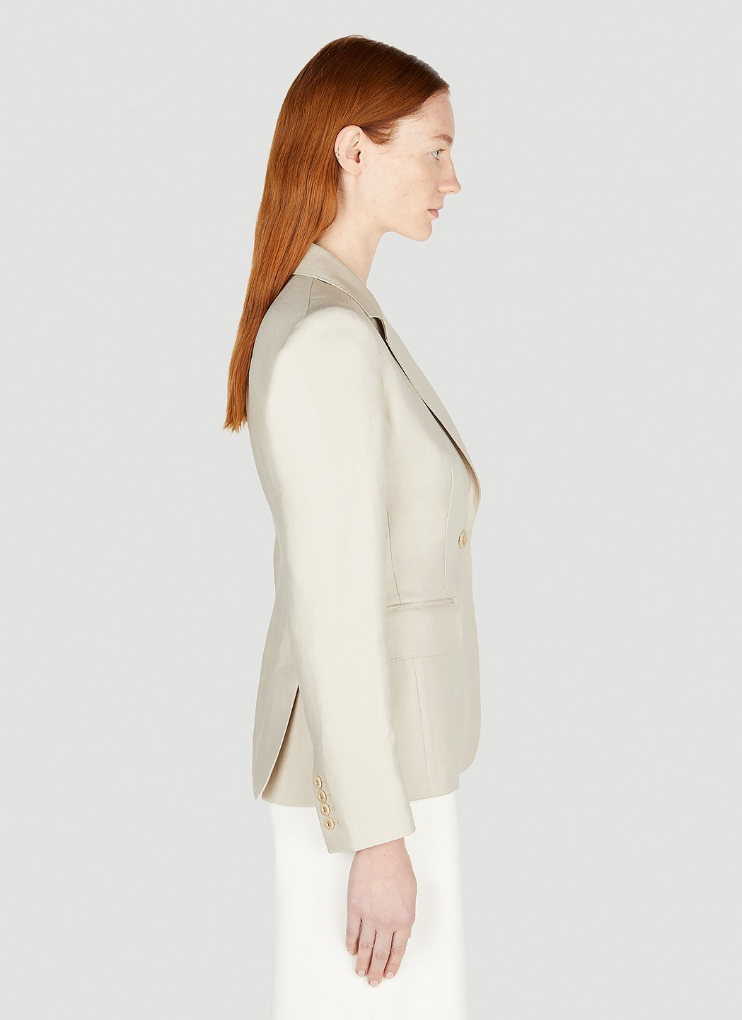 Max Mara Women Alpaca Single Breasted Blazer - 3