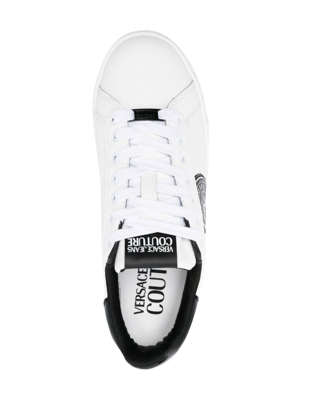 Court 88 logo-patch leather sneakers - 4