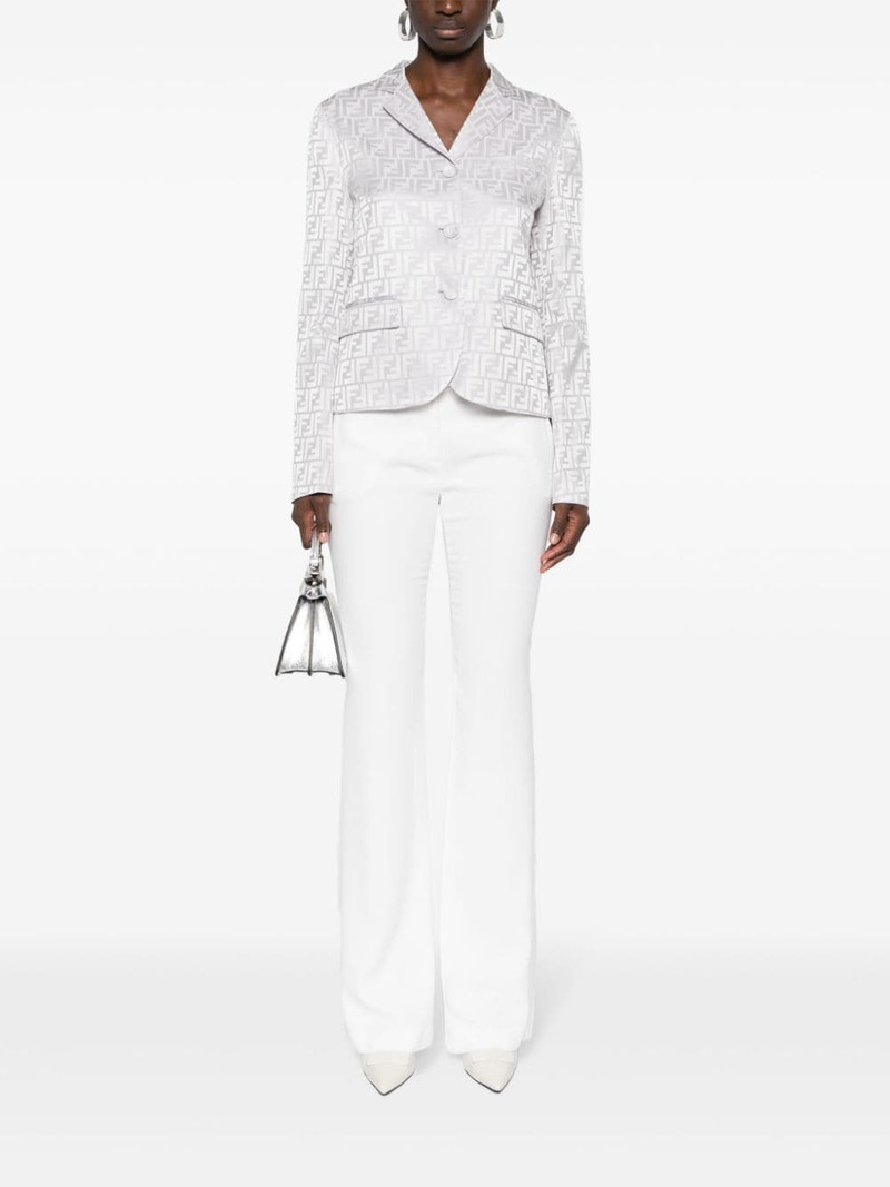 FENDI FF-jacquard silk blazer outlook
