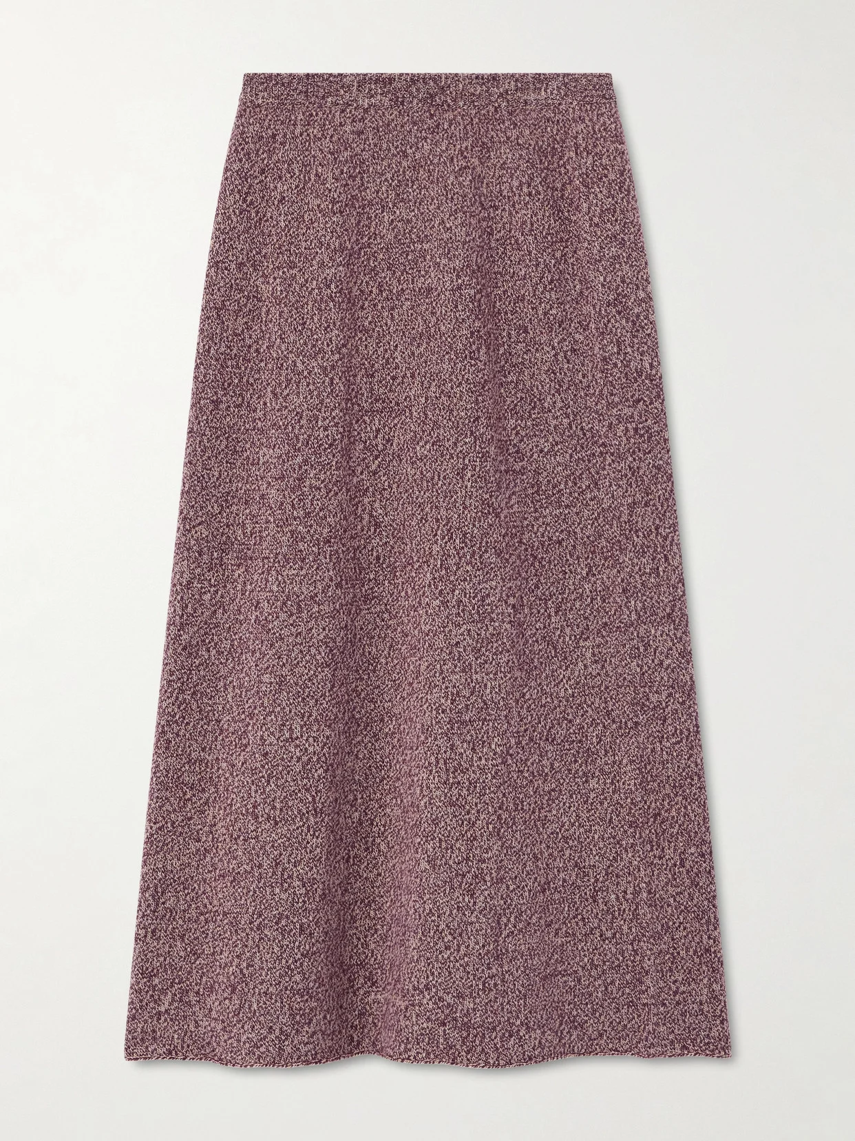 Marl Cashmere Midi Skirt - 1