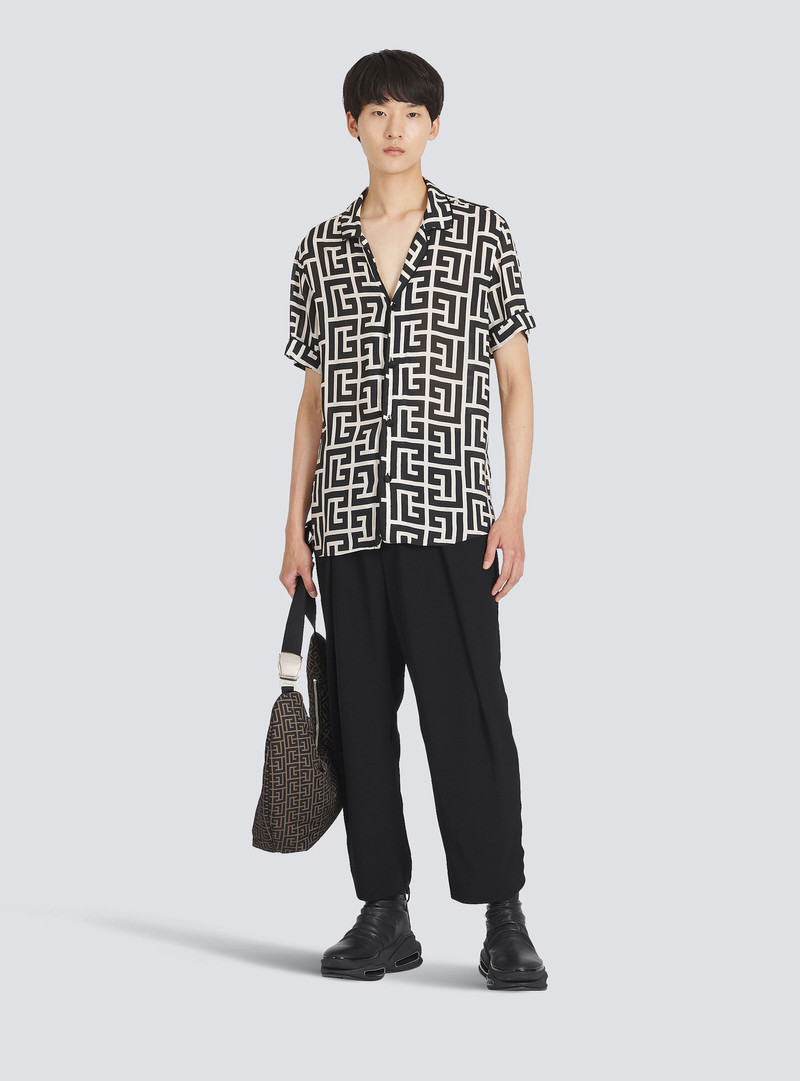 Balmain Nylon Pillow Hobo bag outlook
