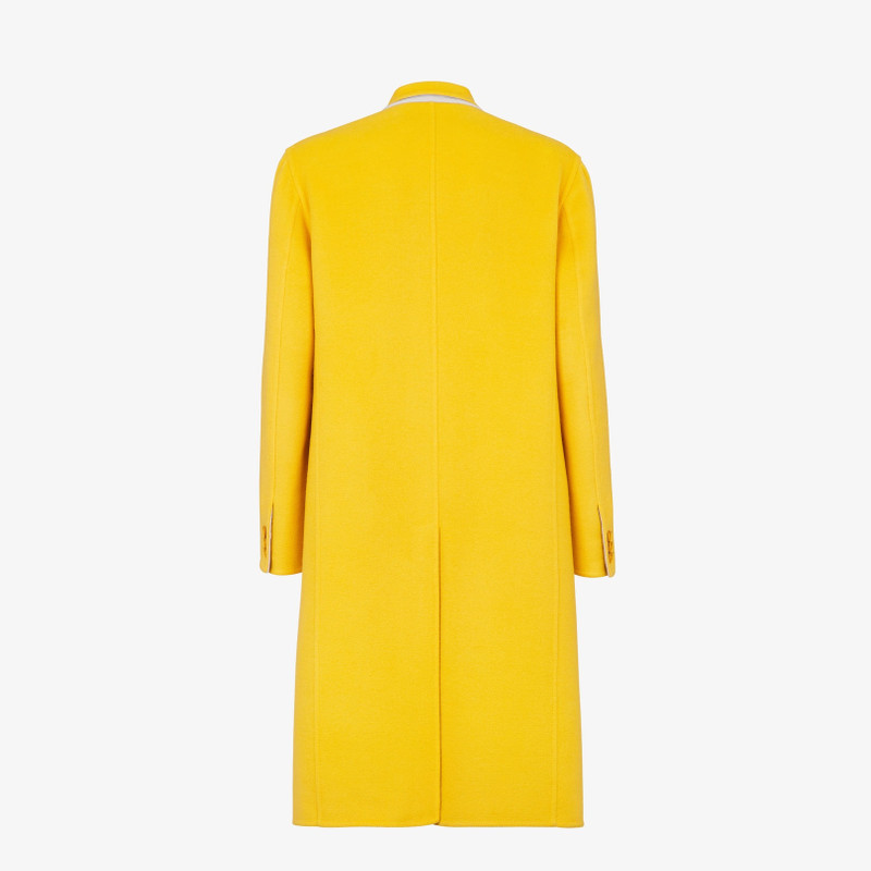 Yellow cashmere coat 2
