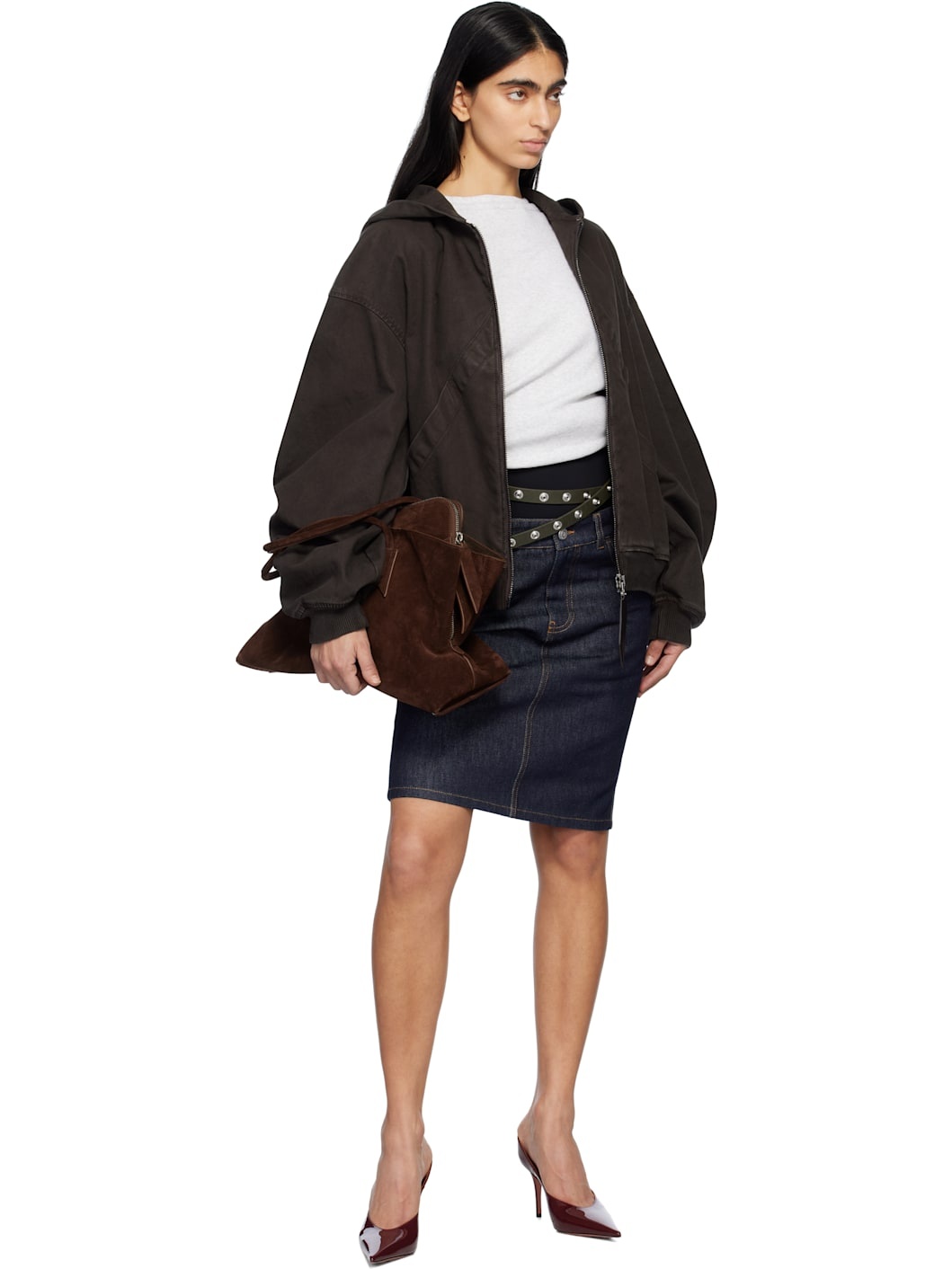 ベルト THE ATTICO Woman Belt Grey 247WKE23L070 002 The Attico Outlet: Belt woman - Grey | The Attico belt