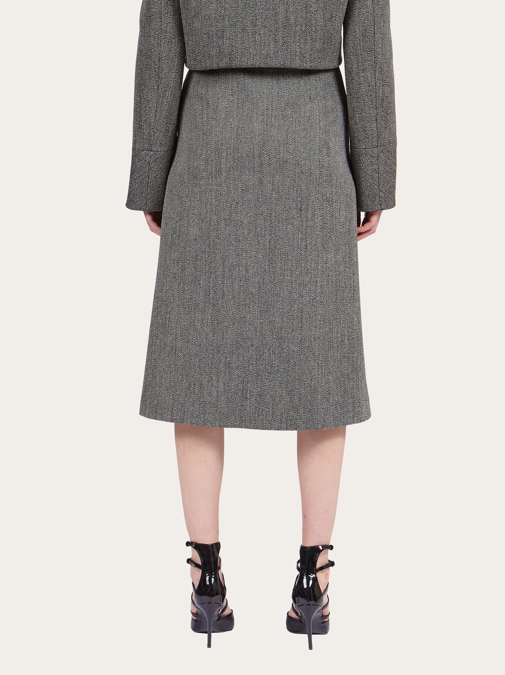 Tweed wrap skirt - 3