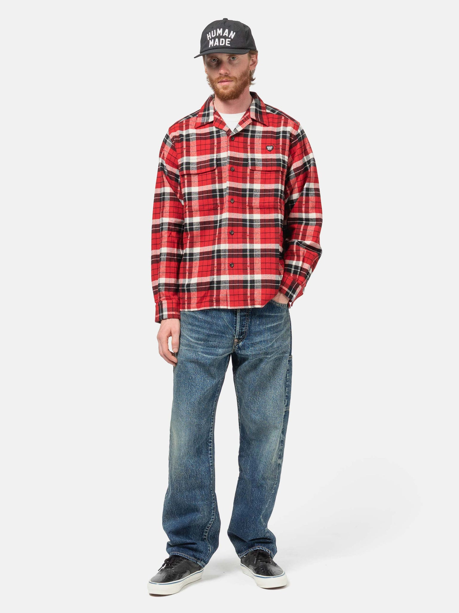 Flannel Check Shirt Red - 2