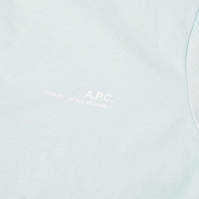 A.P.C. A.P.C. Item Logo Tee outlook