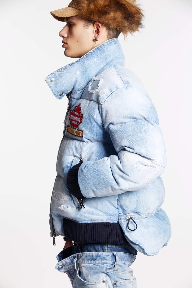 DENIM PUFF KABAN - 4