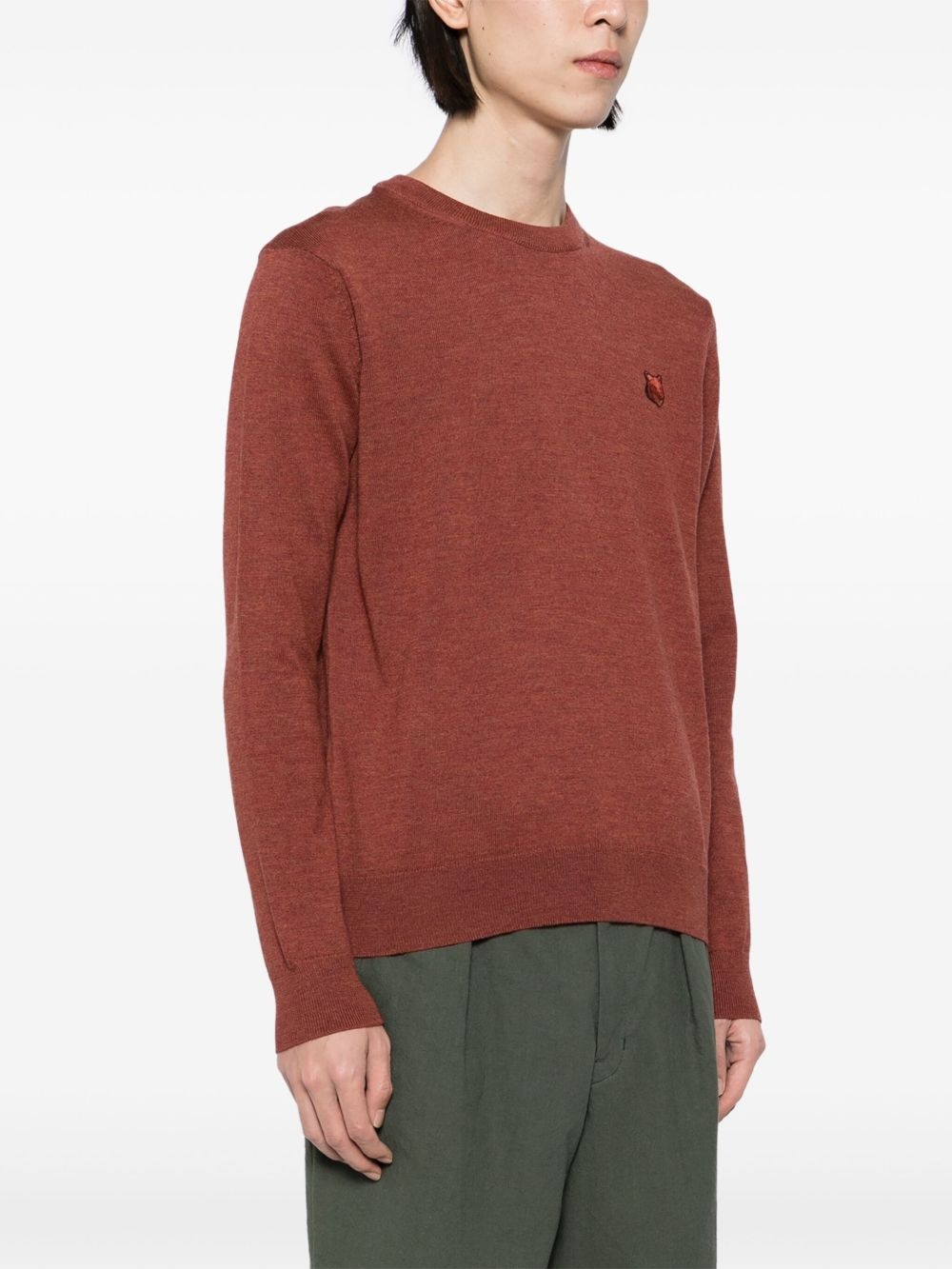 Bold Fox head patch regular jumper - 3
