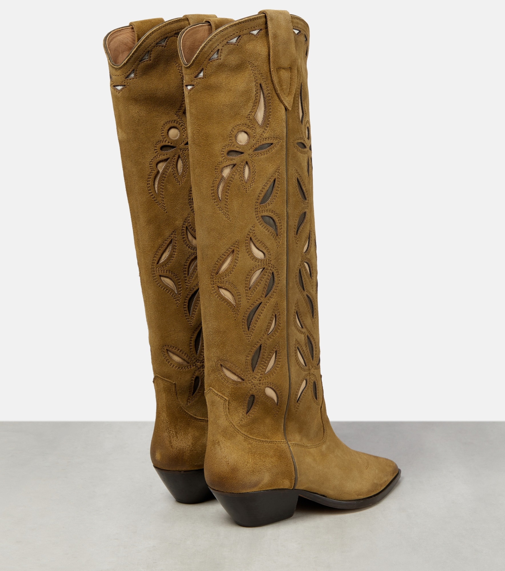 Denvee suede knee-high cowboy boots - 3