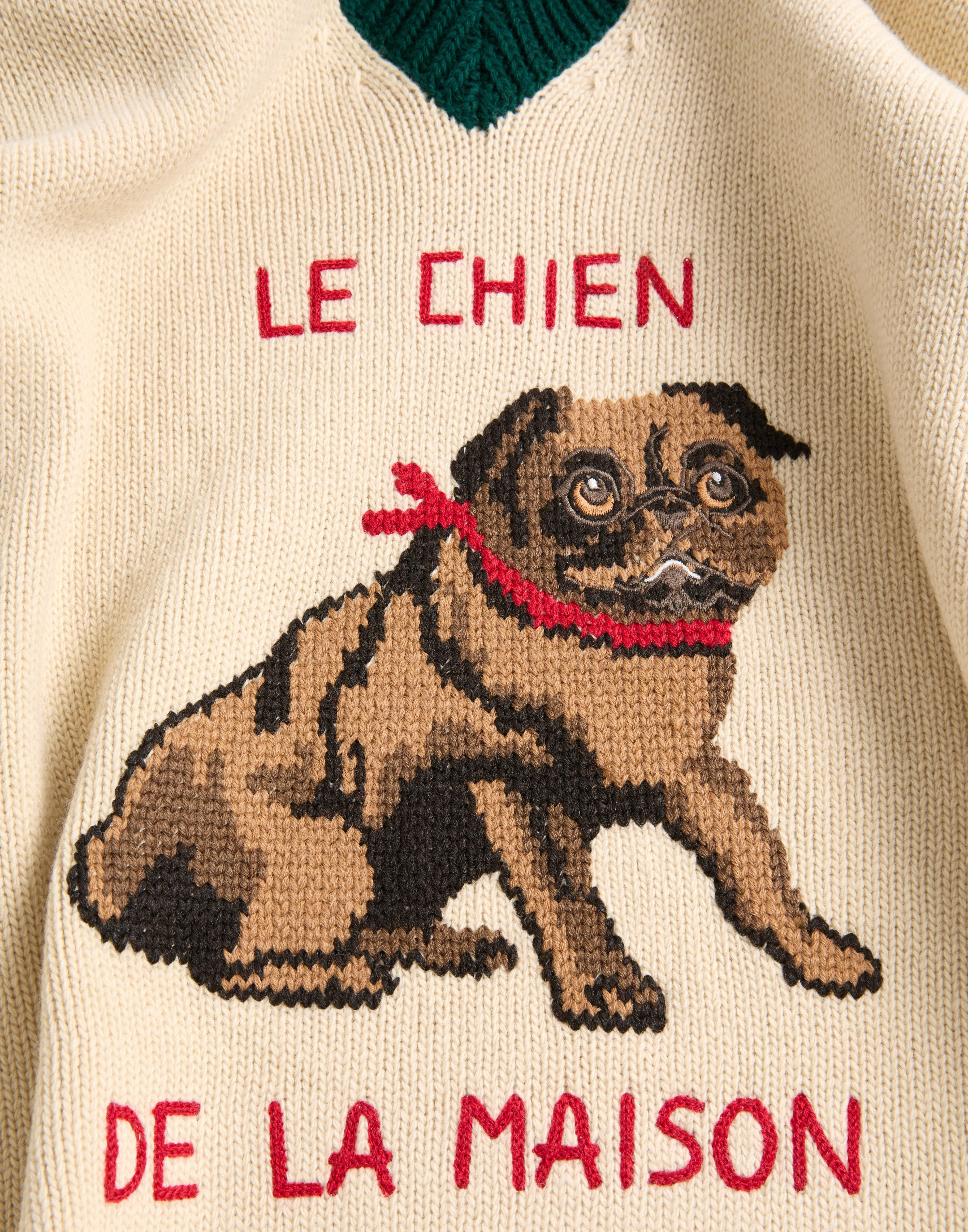 LE CHIEN DE LA MAISON JACQUARD WOOL SWEATER - 7