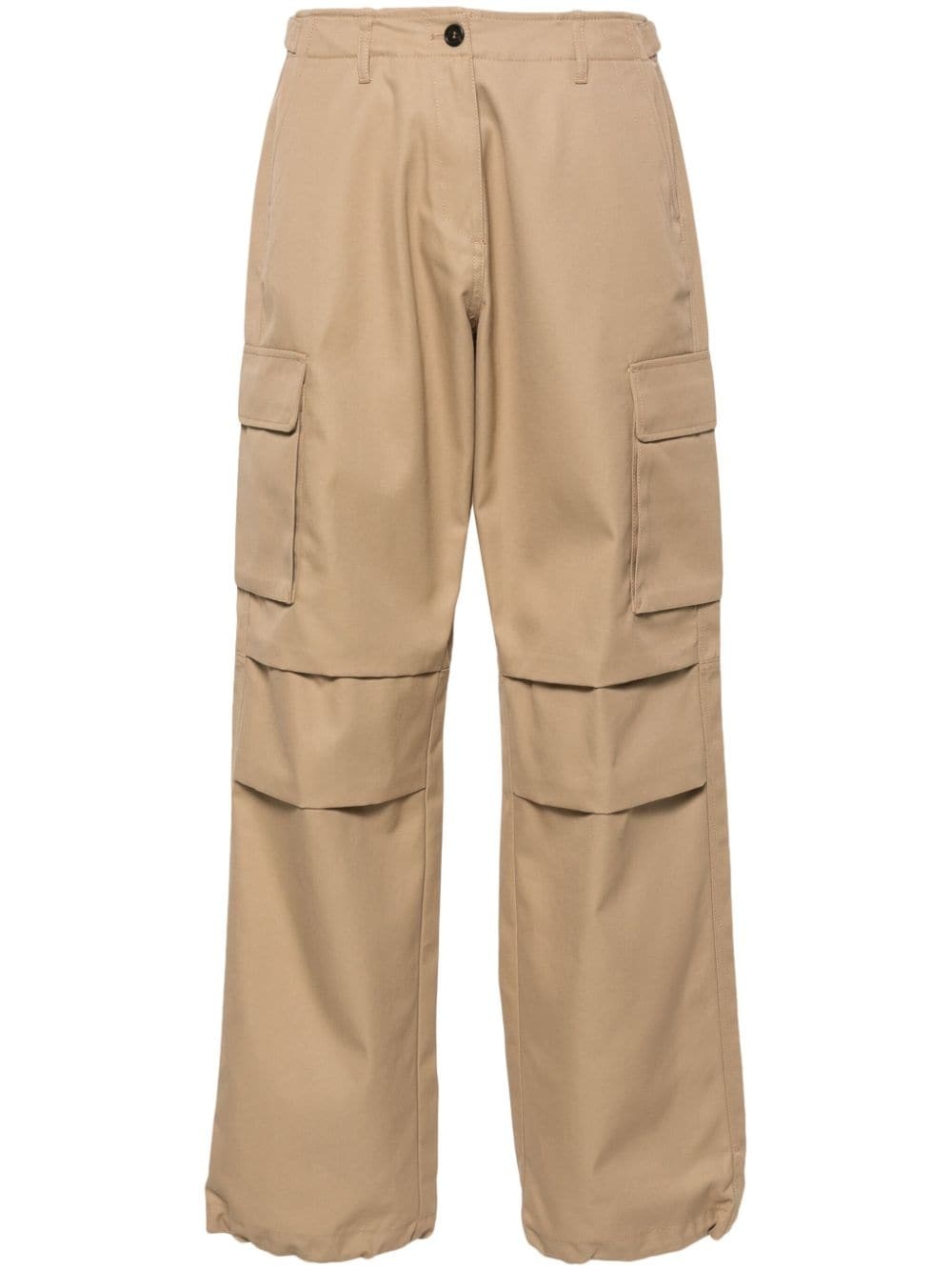 wide-leg cargo trousers - 1