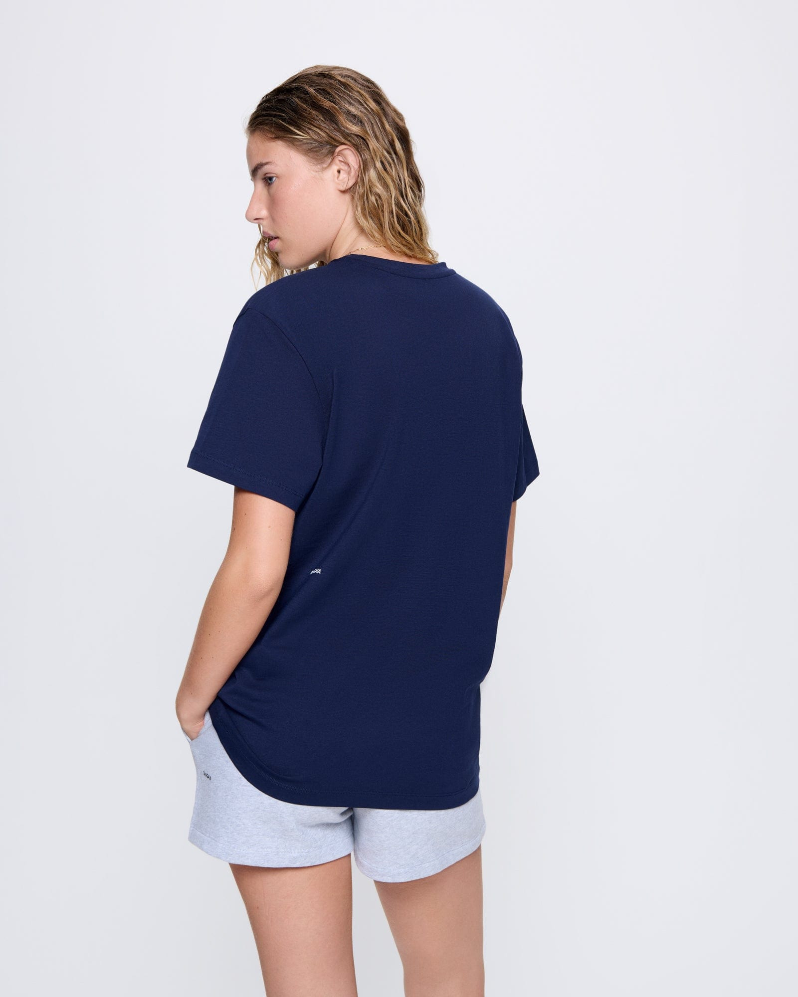 Womens 365 Midweight T-shirt - Navy Blue - 5