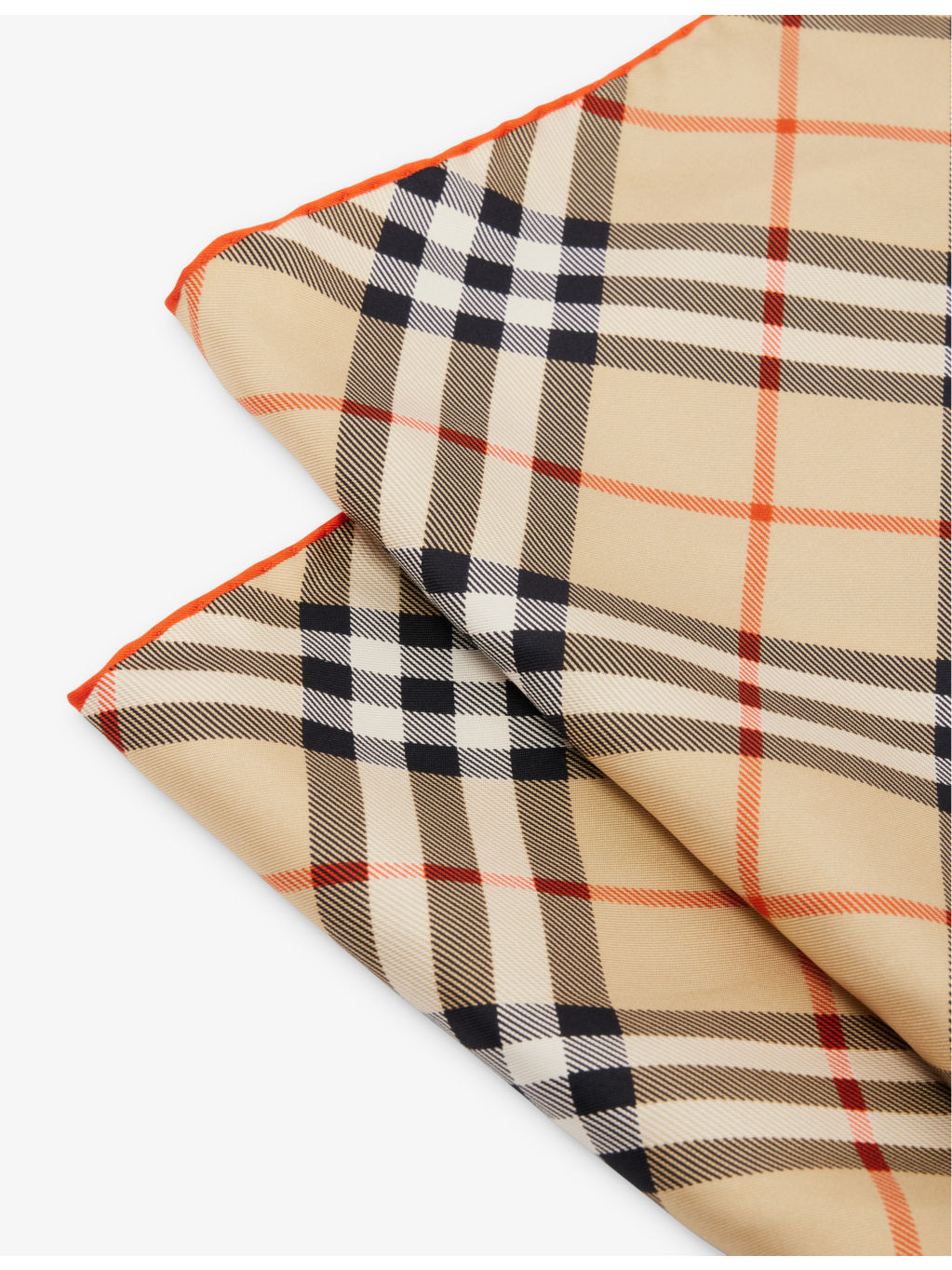Check-print silk scarf - 2