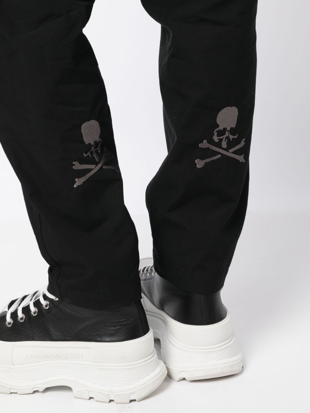 logo-print tapered-leg trousers - 5