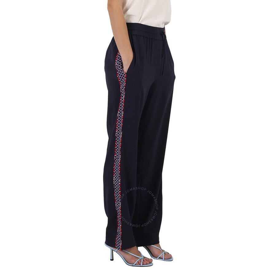 Kenzo Midnight Blue Straight-Leg Cropped Track Pants - 4