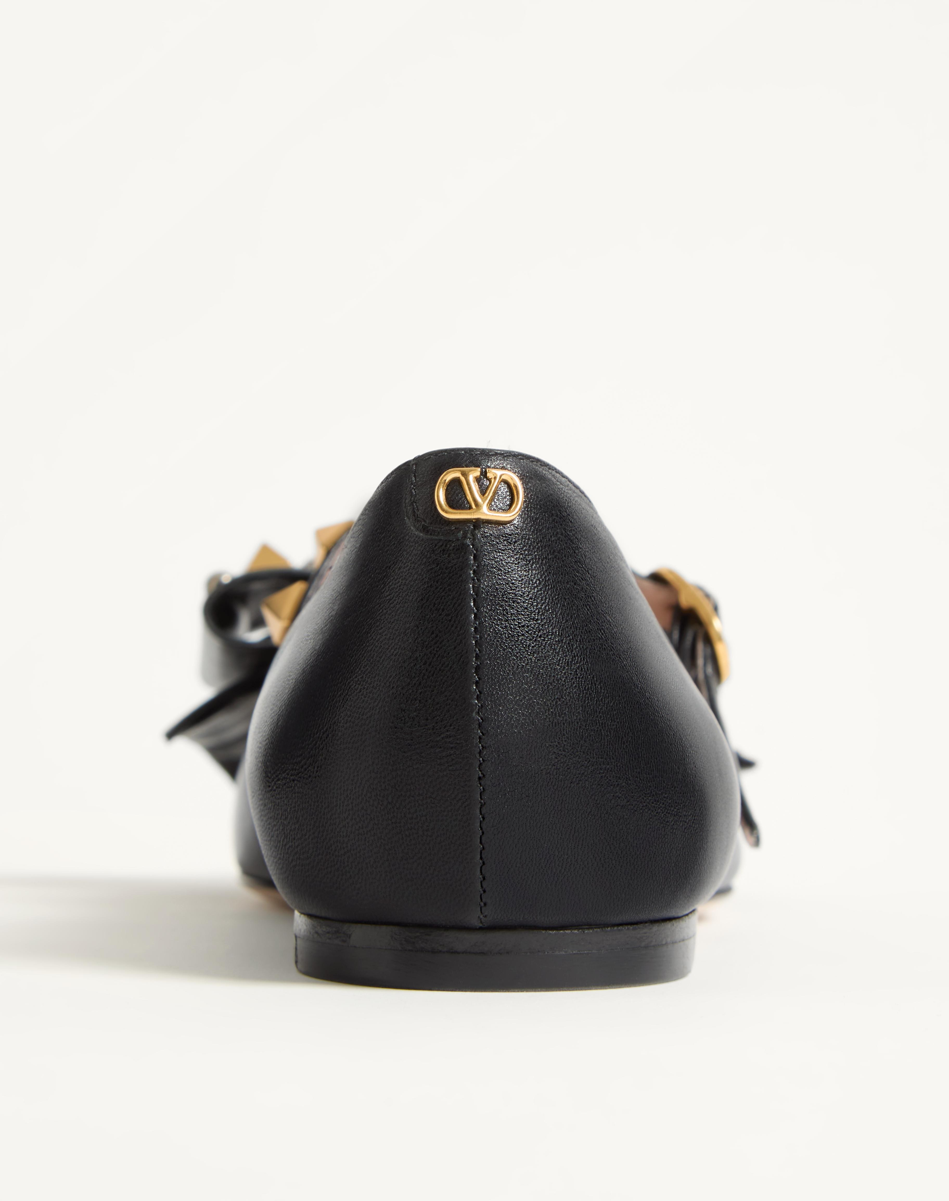 MARY-JANE BOWOW BALLERINA IN KIDSKIN WITH STUDS - 7