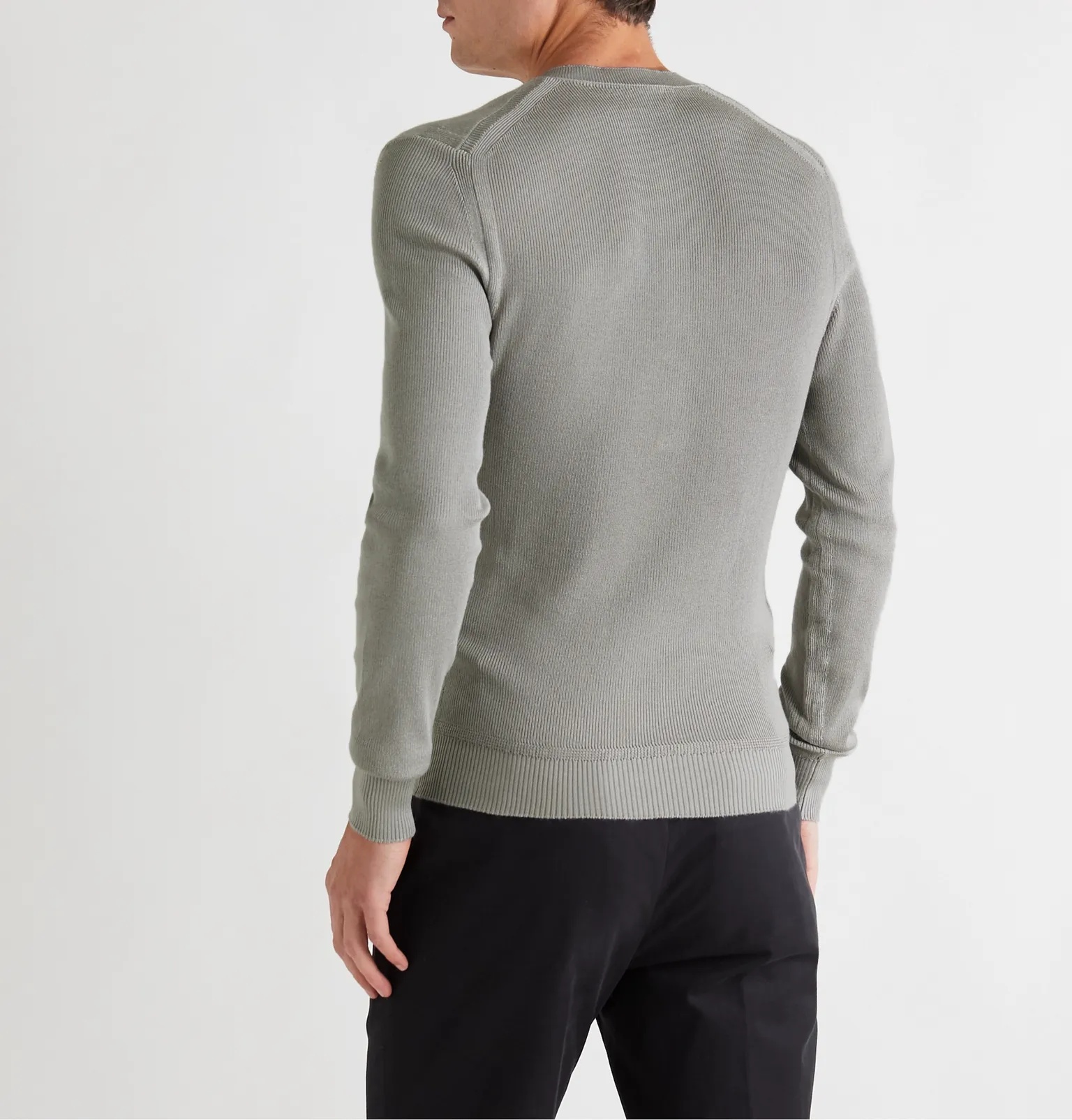 Slim-Fit Knitted Silk-Blend Half-Placket Sweater - 4