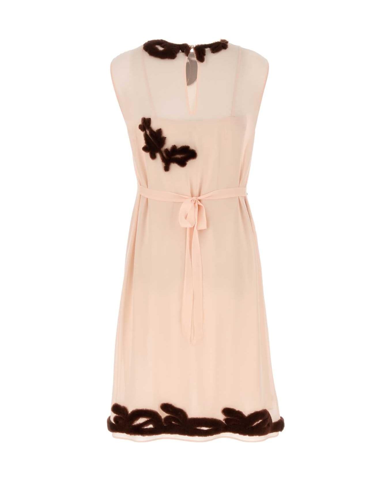 Ivory Georgette Dress - 2