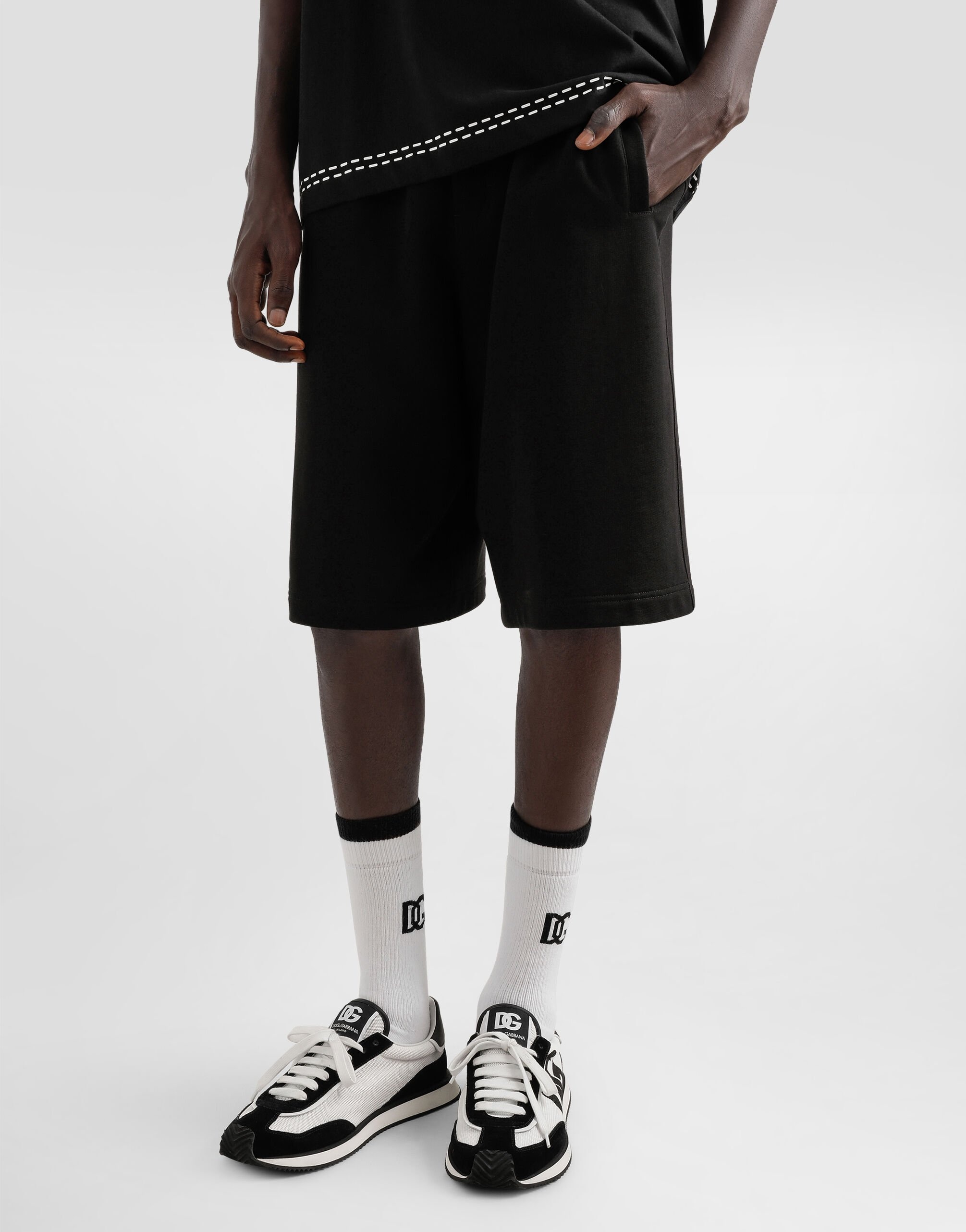 Cotton jogging shorts - 4