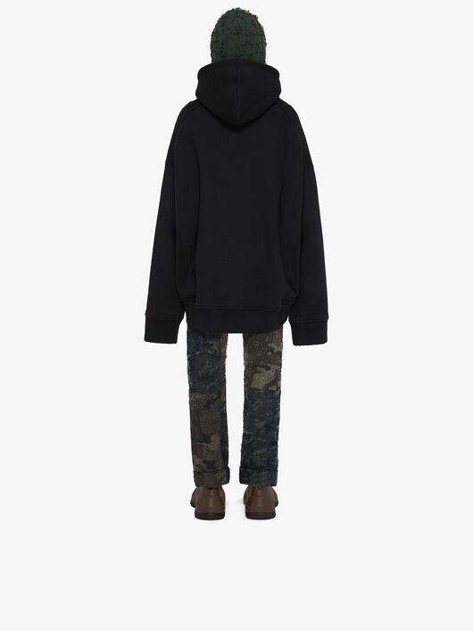 OVERSIZED HOODIE WITH GRAPHIC VELCROS - 3