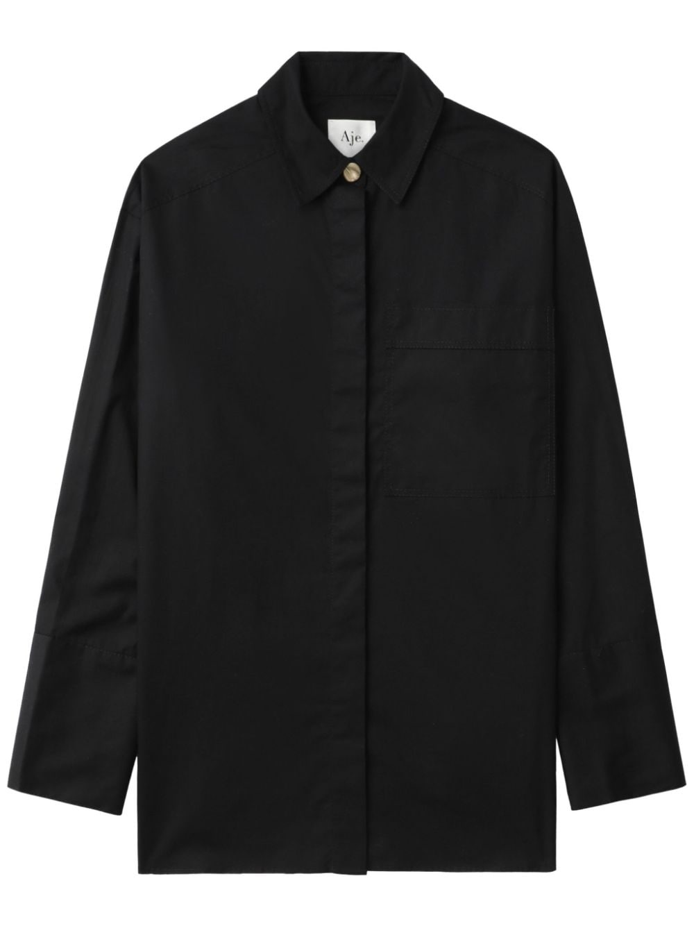floral-lace detailing shirt - 1