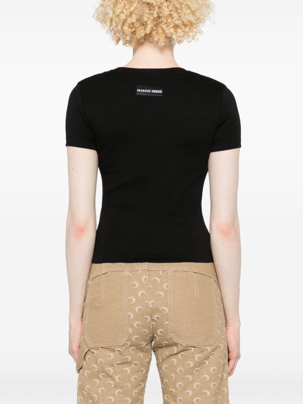 moon logo T-shirt - 4