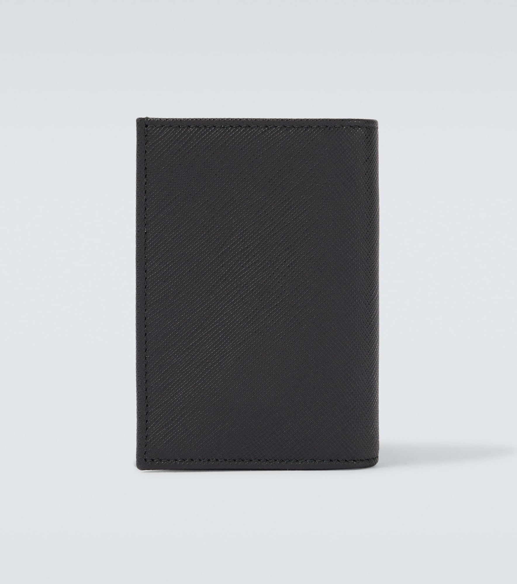 Logo Saffiano leather card case - 3