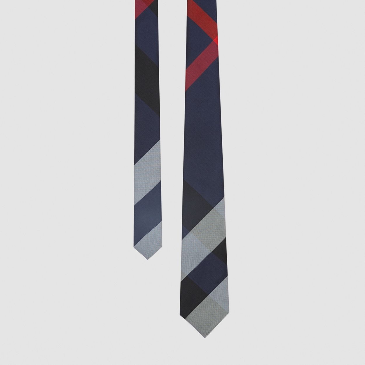 Classic Cut Oversized Check Silk Tie - 2