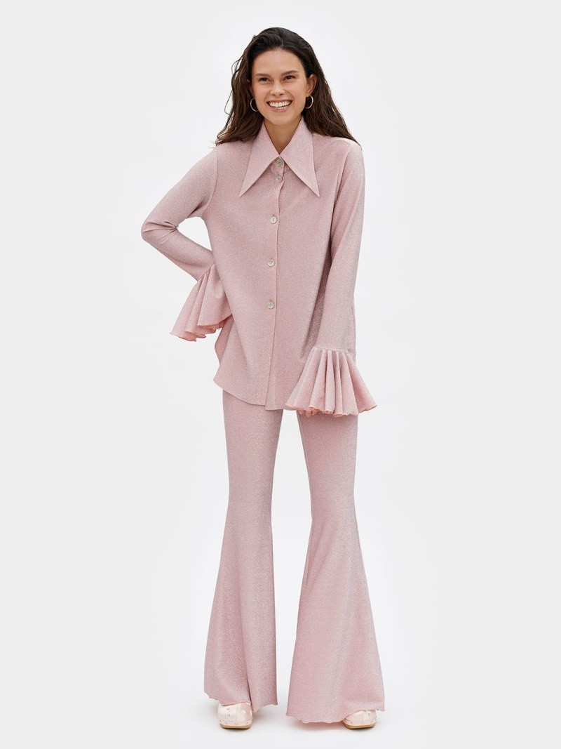 SLEEPER Venera lurex lounge suit outlook
