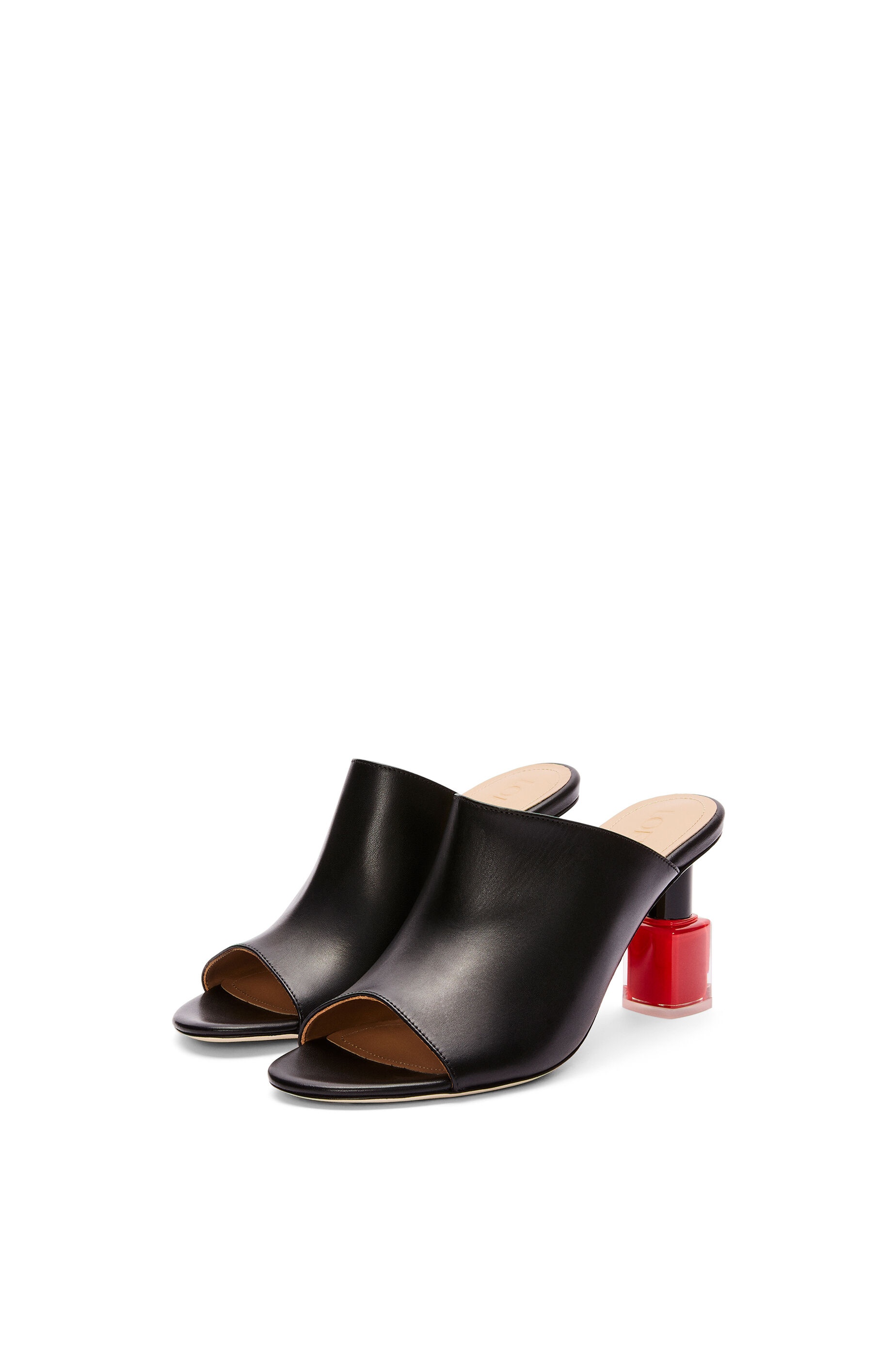 Nail polish mule in calfskin - 2