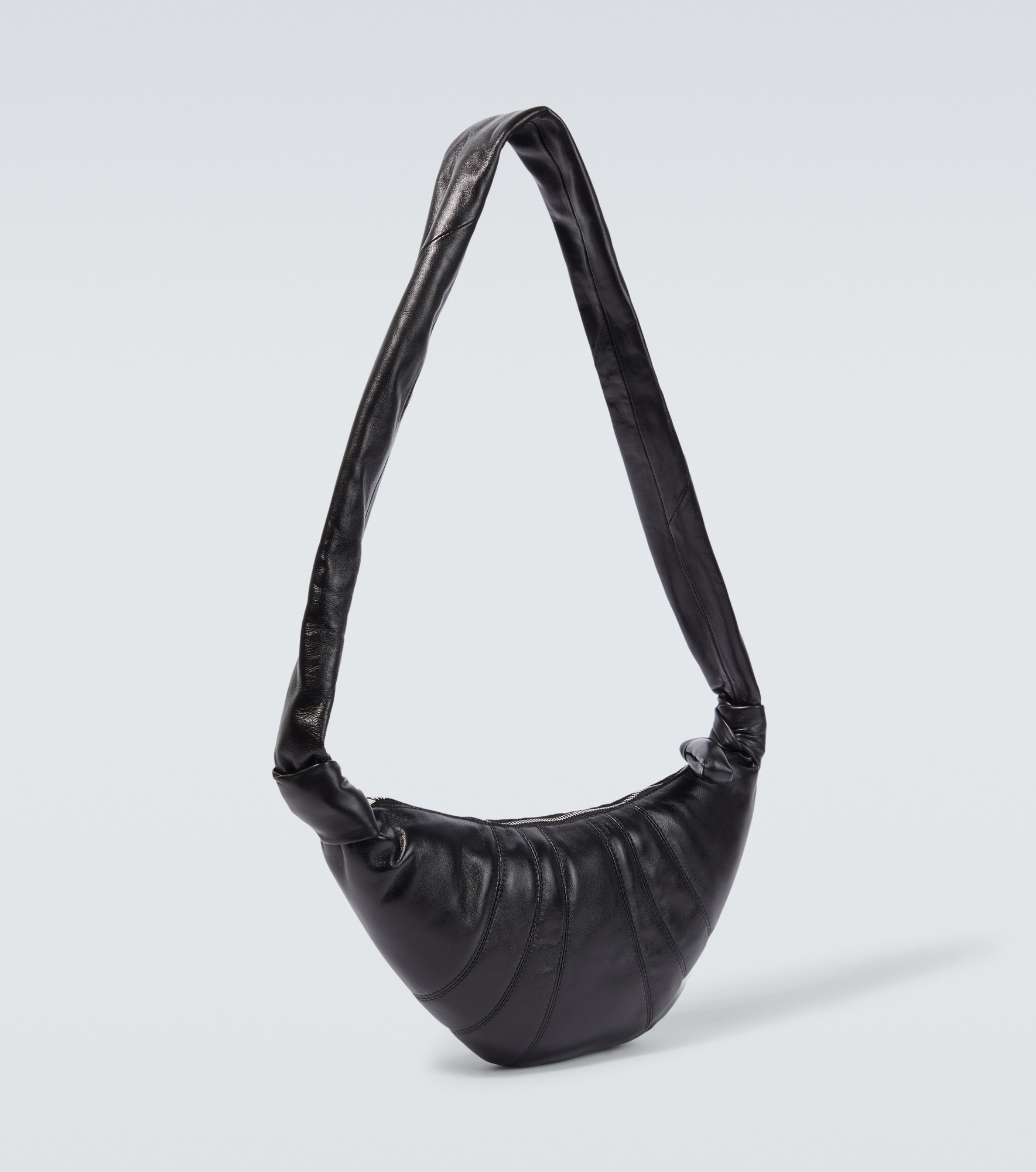 Croissant Small leather shoulder bag - 5