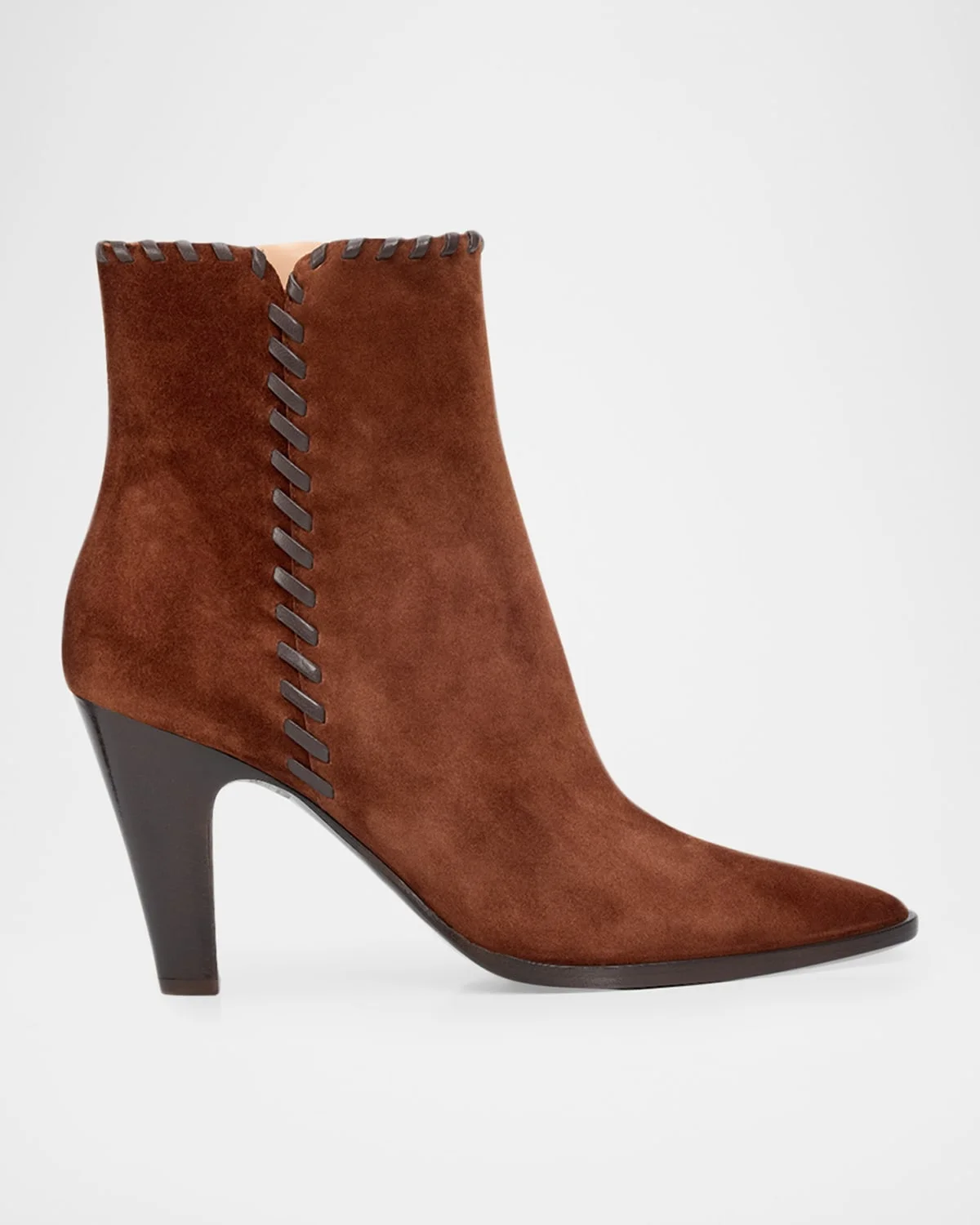 Zaira 85mm Suede & Leather Ankle Boots - 1