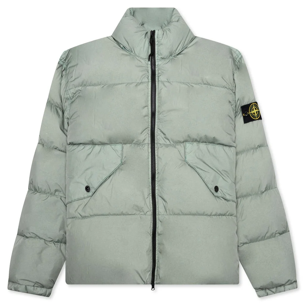 REAL FEATHER JACKET - SAGE - 1