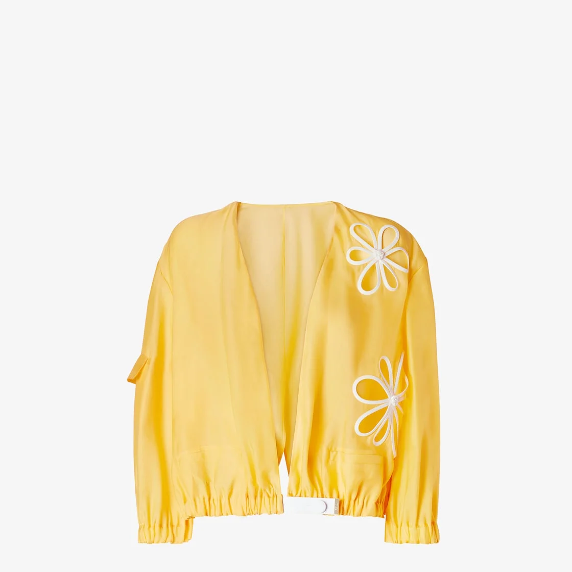 Blouson Yellow silk organza blouson - 1