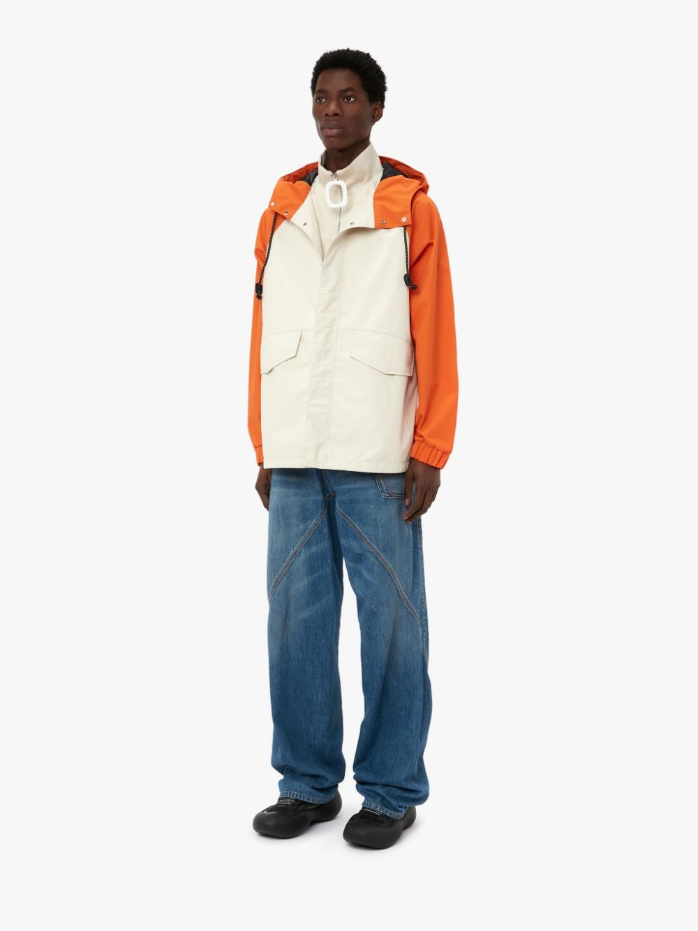 SHORT COLOURBLOCK PARKA JACKET - 4