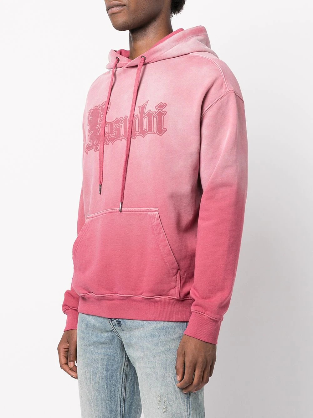 logo-print ombre hoodie - 3