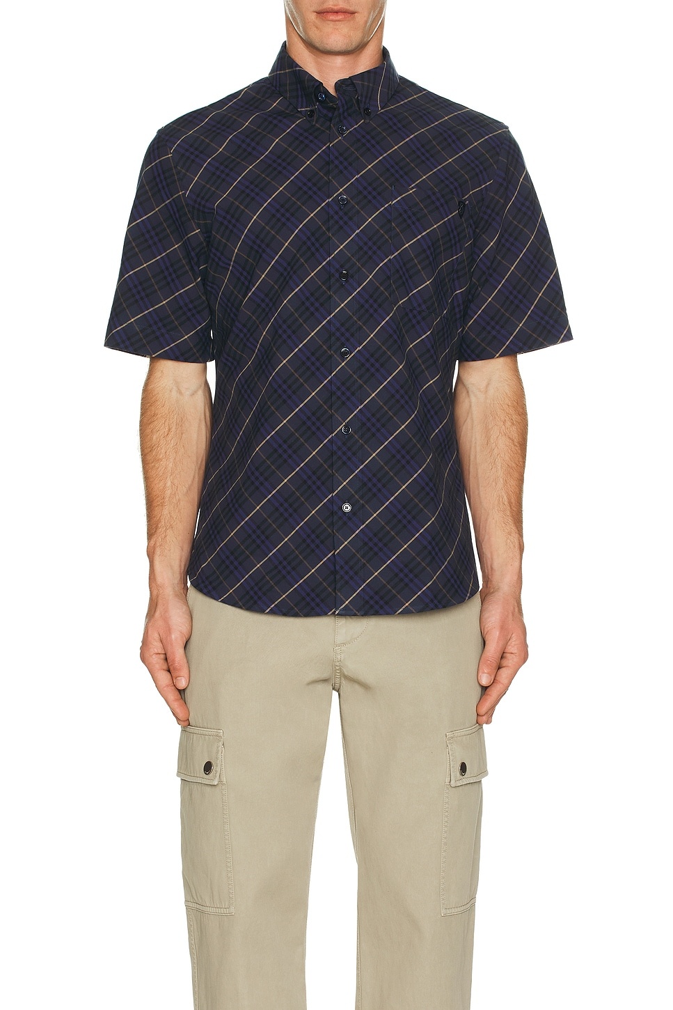 Short Sleeve Oxford Check Shirt - 4