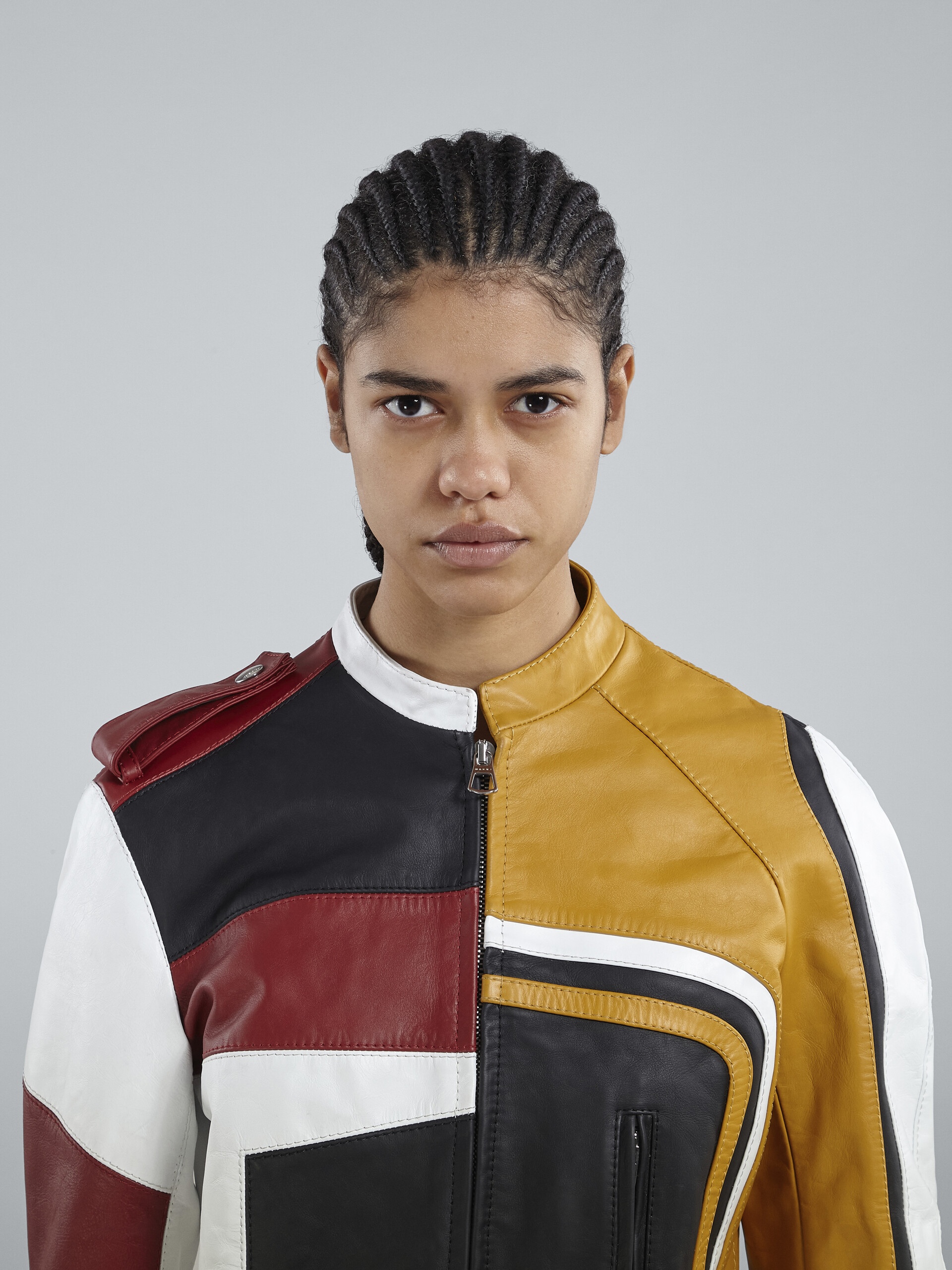 LEATHER BIKER JACKET - 4