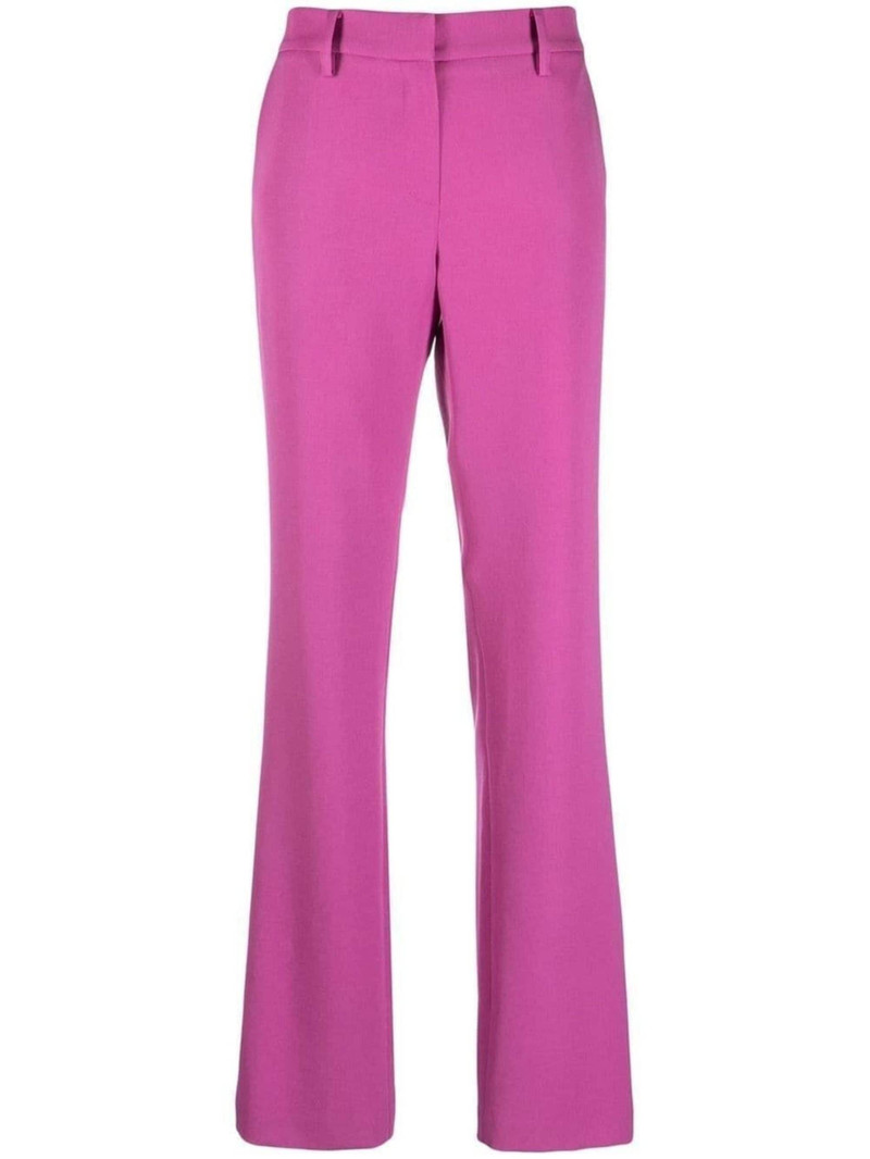 straight-leg wool trousers - 1
