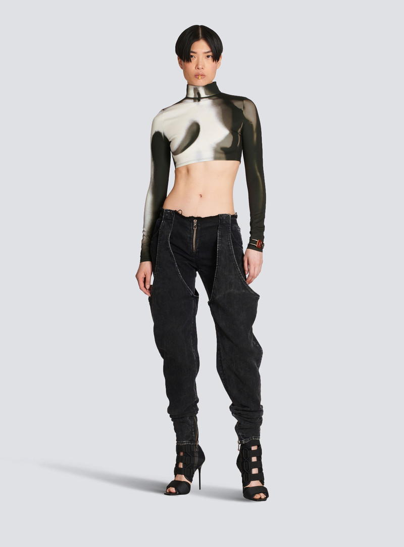 Balmain Faded cotton jeans outlook