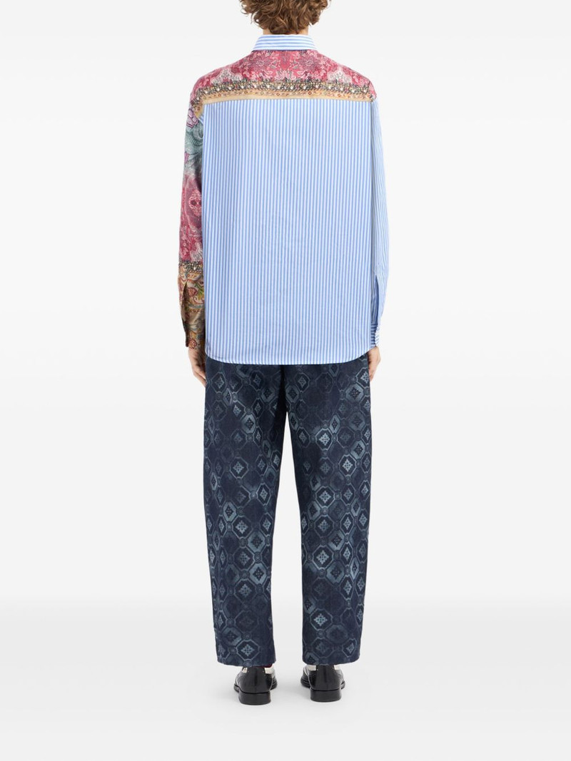 patchwork-design shirt 3